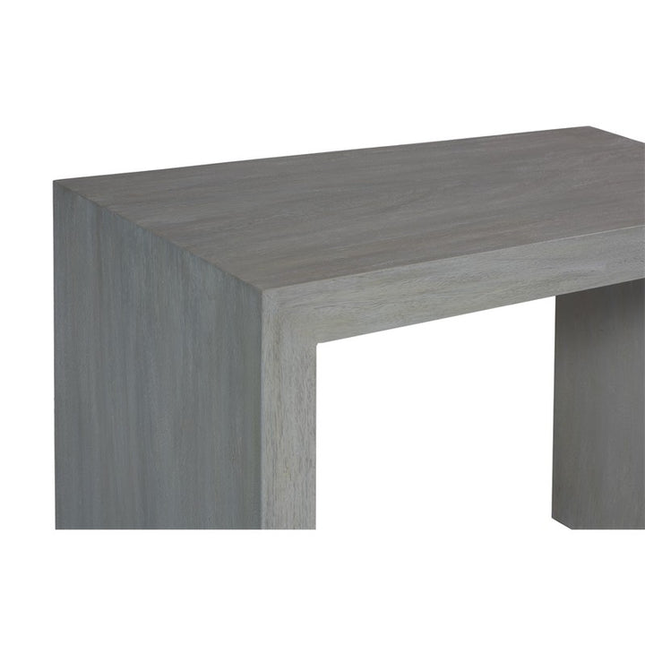 Waterfall Console Table, Weathered Gray