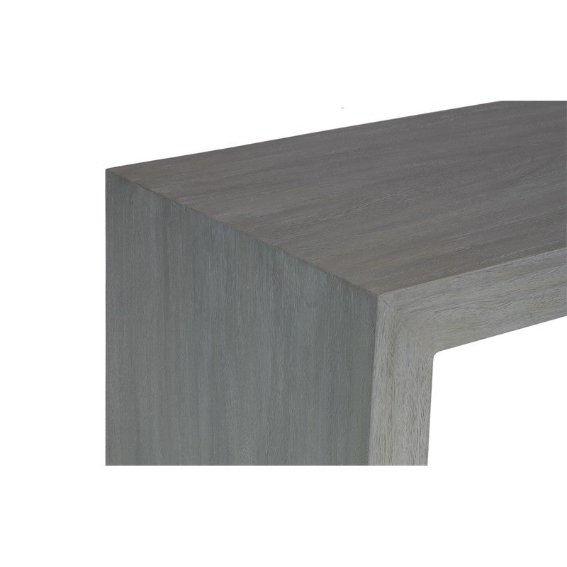 Waterfall Console Table, Weathered Gray