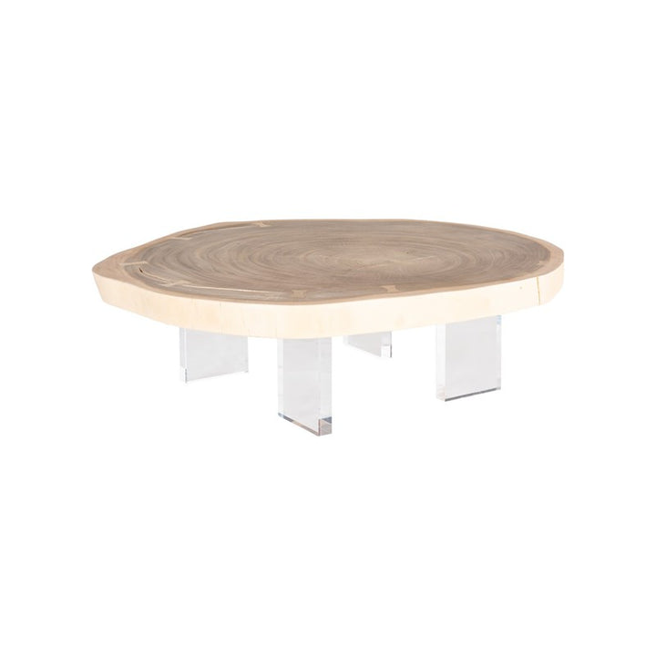 Floating Coffee Table with Acrylic Legs