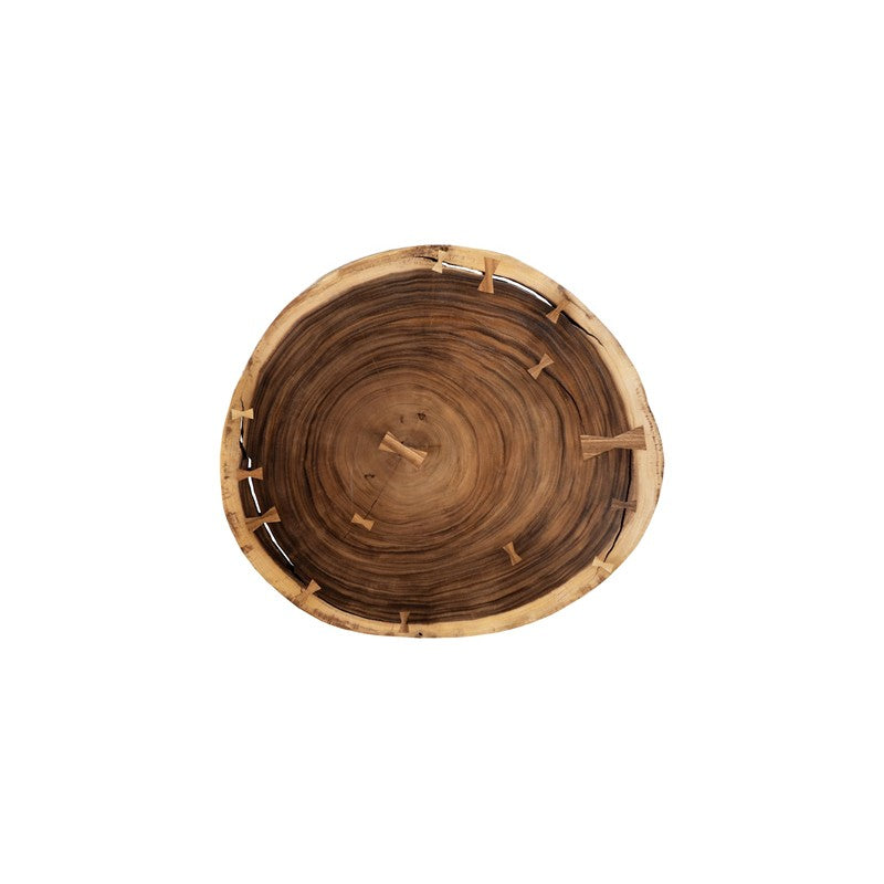 Floating Coffee Table with Acrylic Legs, Natural, Size Varies