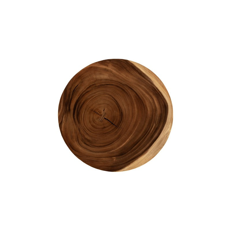 Floating Round Coffee Table With Acrylic Legs, Natural