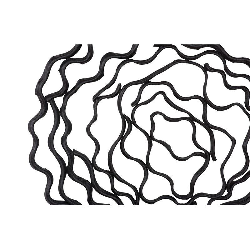 Vine Wall Flower, Black