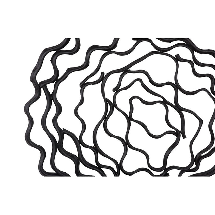 Vine Wall Flower, Black