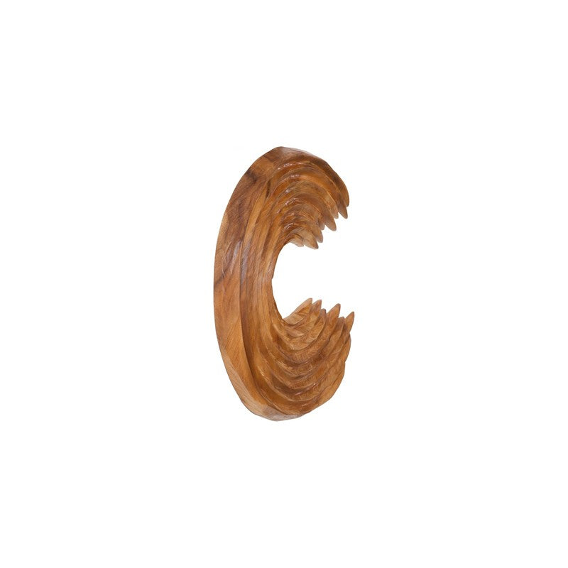 Swoop Wall Art, Natural Wood