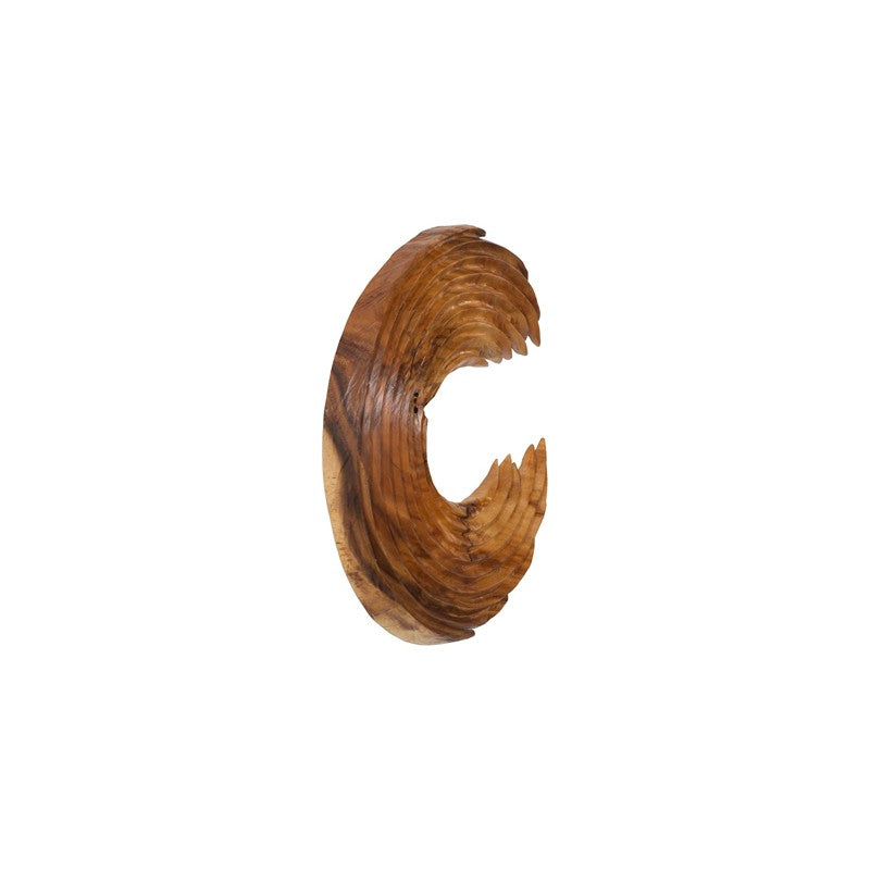 Swoop Wall Art, Natural Wood