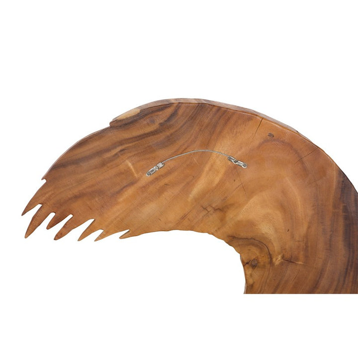 Swoop Wall Art, Natural Wood