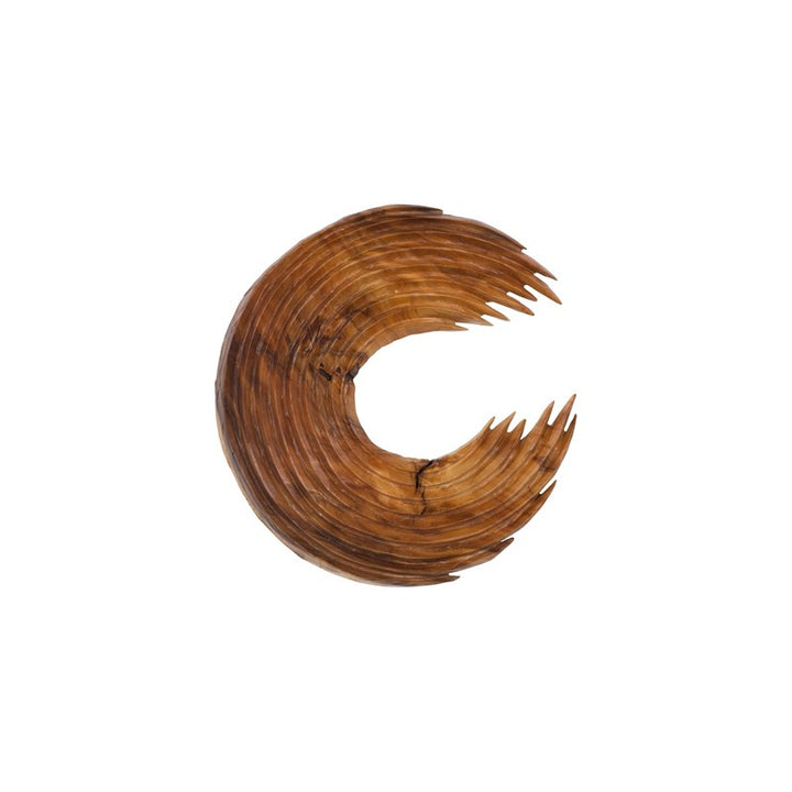 Swoop Wall Art, Natural Wood