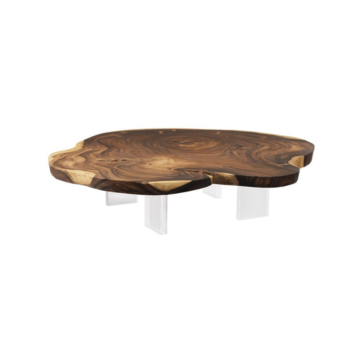 Floating Coffee Table with Acrylic Legs