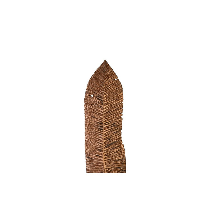 Carved Leaf on Stand, Copper Leaf