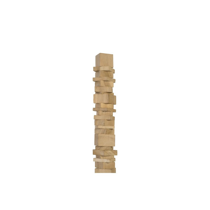 Stacked Wood Floor Sculptures