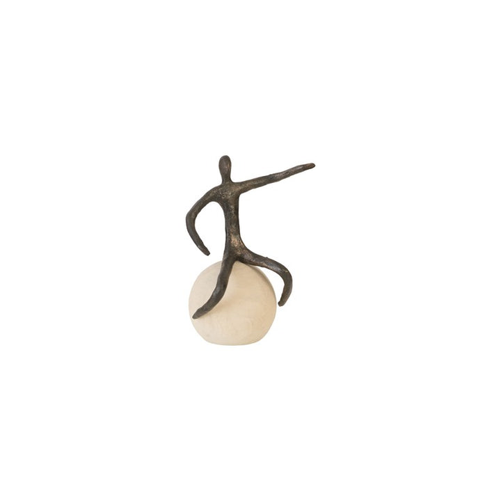 Abstract Figure on Bleached Wood Base