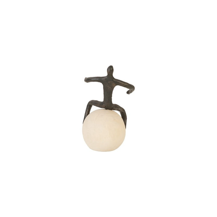 Abstract Figure on Bleached Wood Base