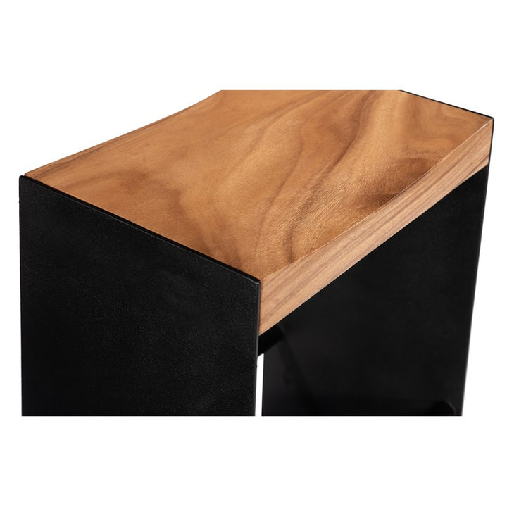 Iron Frame Counter Stool, Natural
