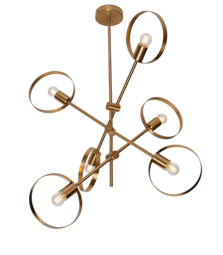 TR70C24BR Six Light Chandelier