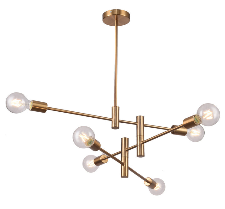 TR77C35BR Six Light Chandelier