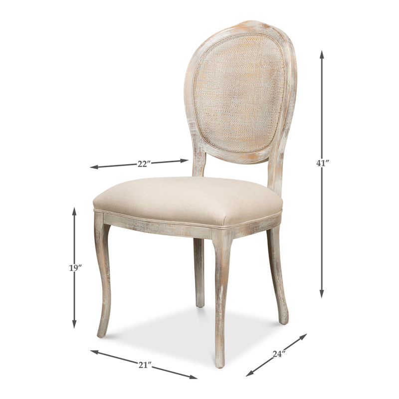Oval Cane Back S/Chair