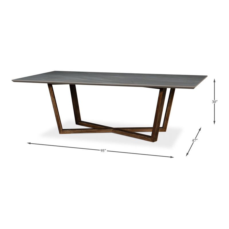 Double Pedestal Dining Table