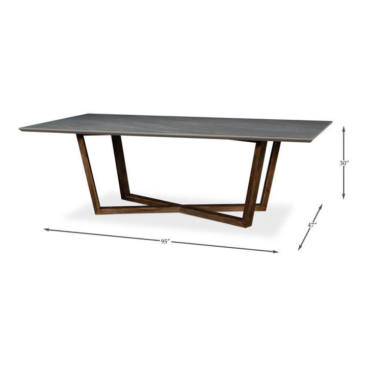 Double Pedestal Dining Table