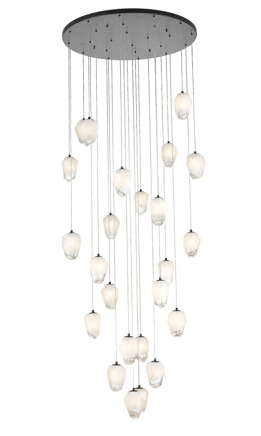 YS100C32BLK 24 Light Chandelier