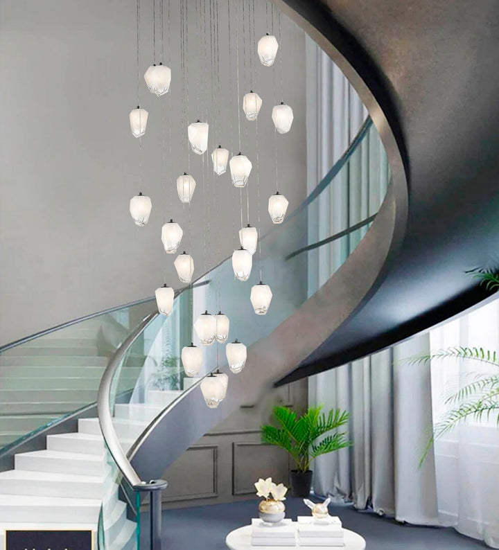 YS100C32BLK 24 Light Chandelier