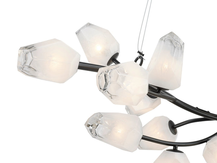 YS102C19BLK 20 Light Chandelier
