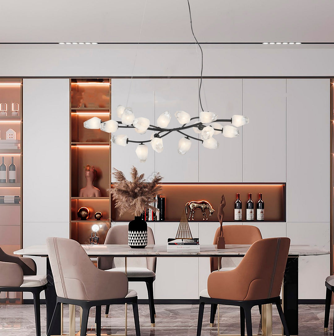 YS102C19BLK 20 Light Chandelier