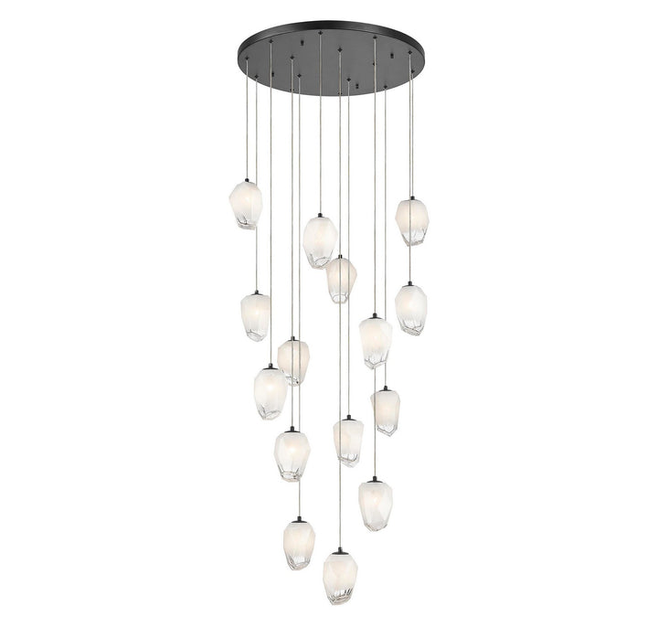 YS99C24BLK 15 Light Chandelier