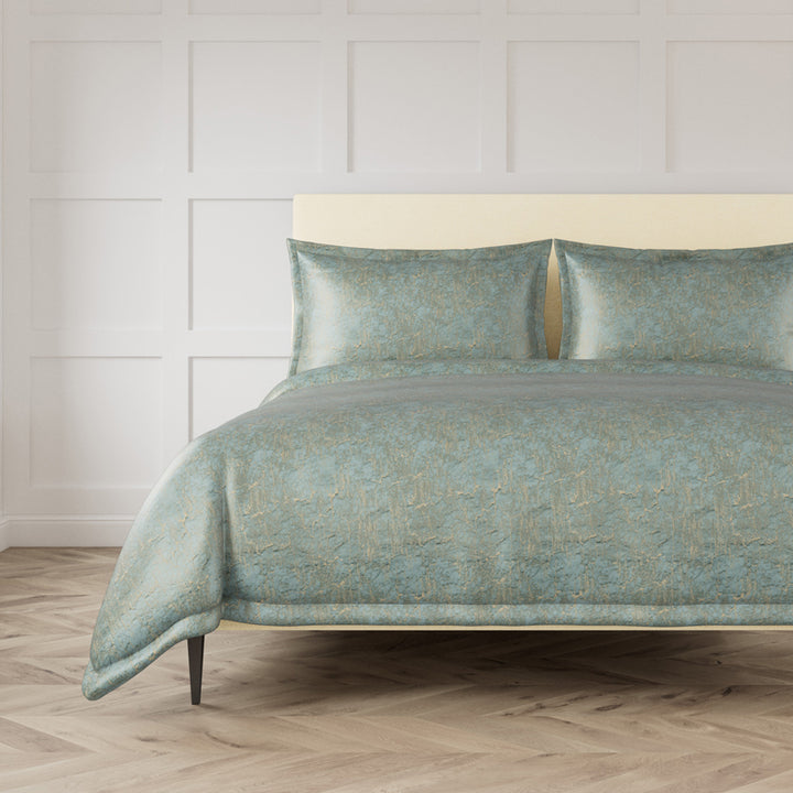 Allure Aqua Queen Duvet Set