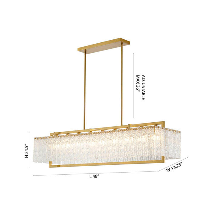 ZP136C48BR Nine Light Chandelier