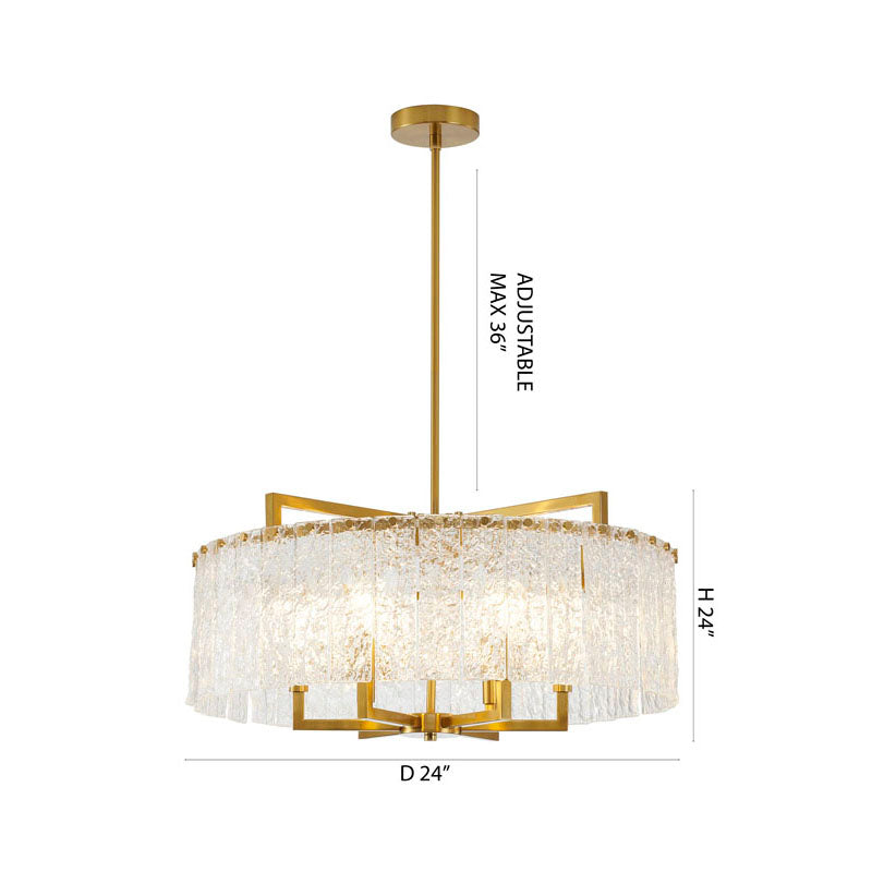 ZP137C24BR Six Light Chandelier