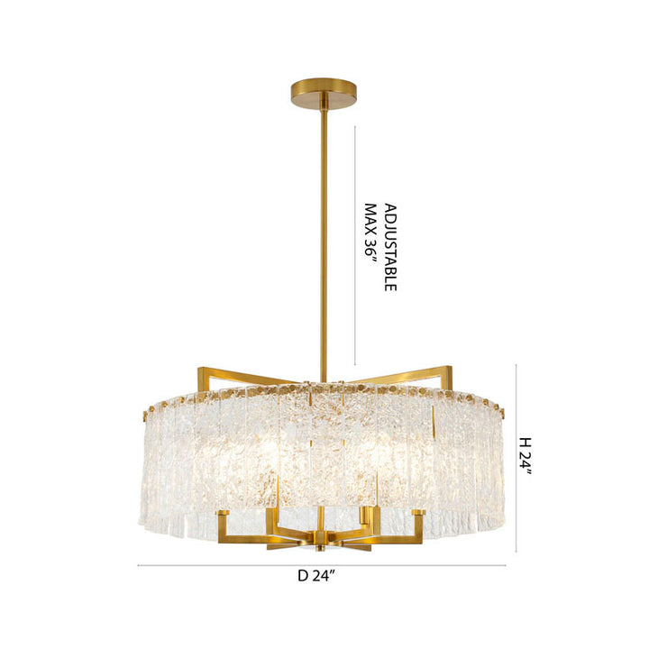ZP137C24BR Six Light Chandelier