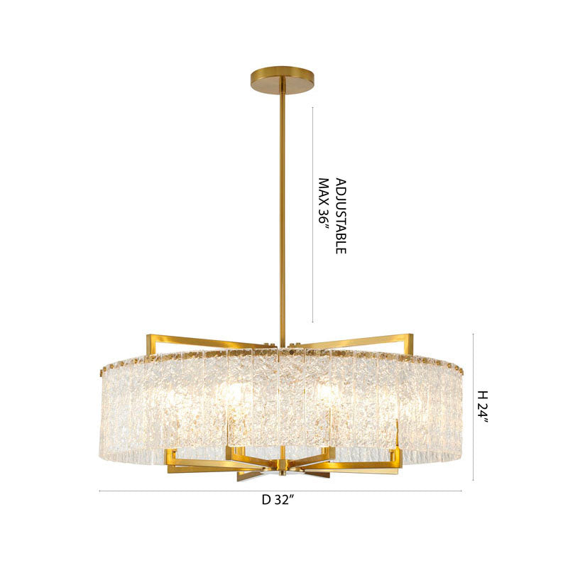 ZP138C32BR Eight Light Chandelier