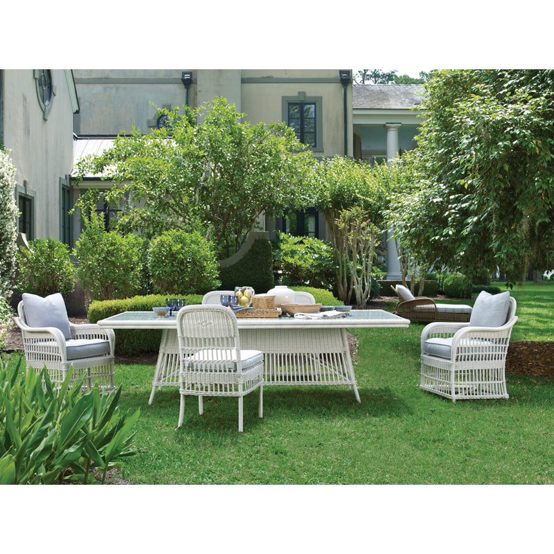 Mainland Long Dining Table, Chalk White