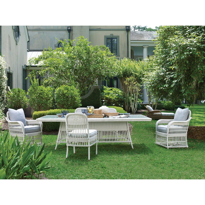 Mainland Long Dining Table, Chalk White