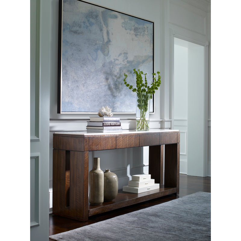 Warner Console Table With Stone Top