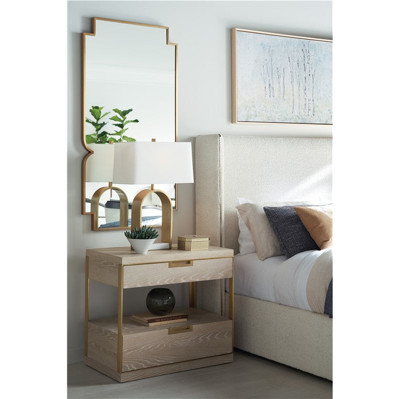 Upholstered Wing Bed - King