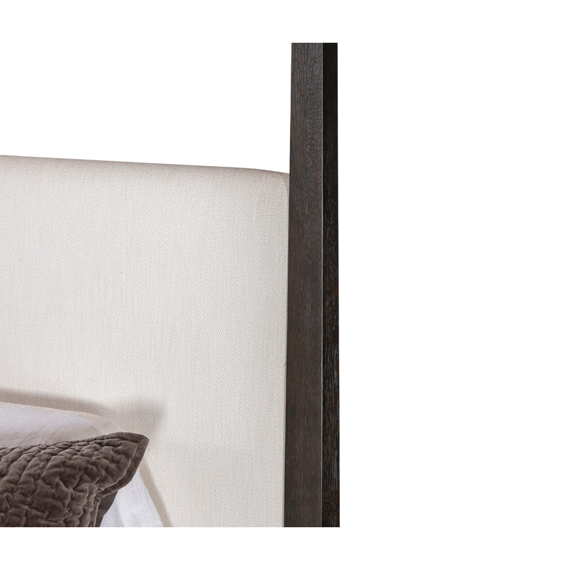 Metal Canopy Poster Bed - King (Mocha)