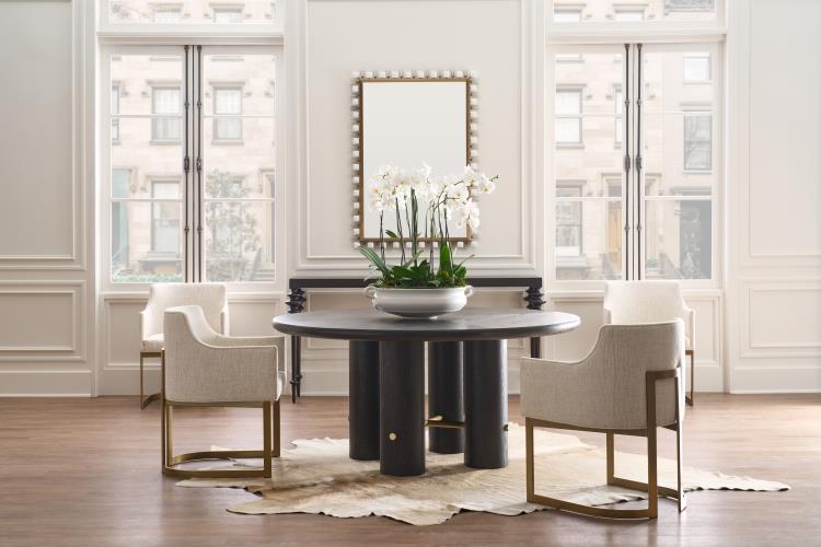 Round Dining Table (Mocha)