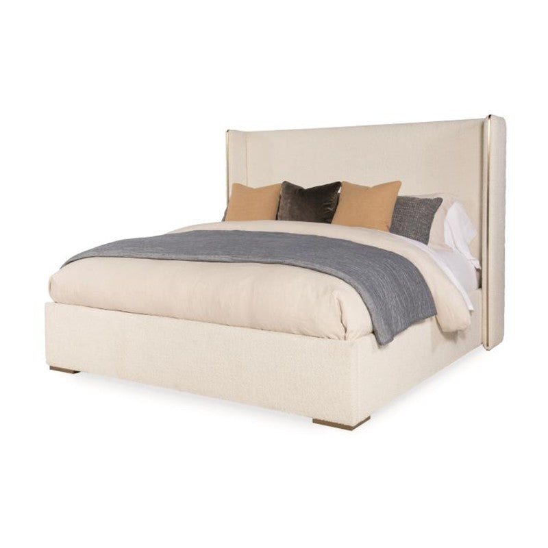 Upholstered Wing Bed - King