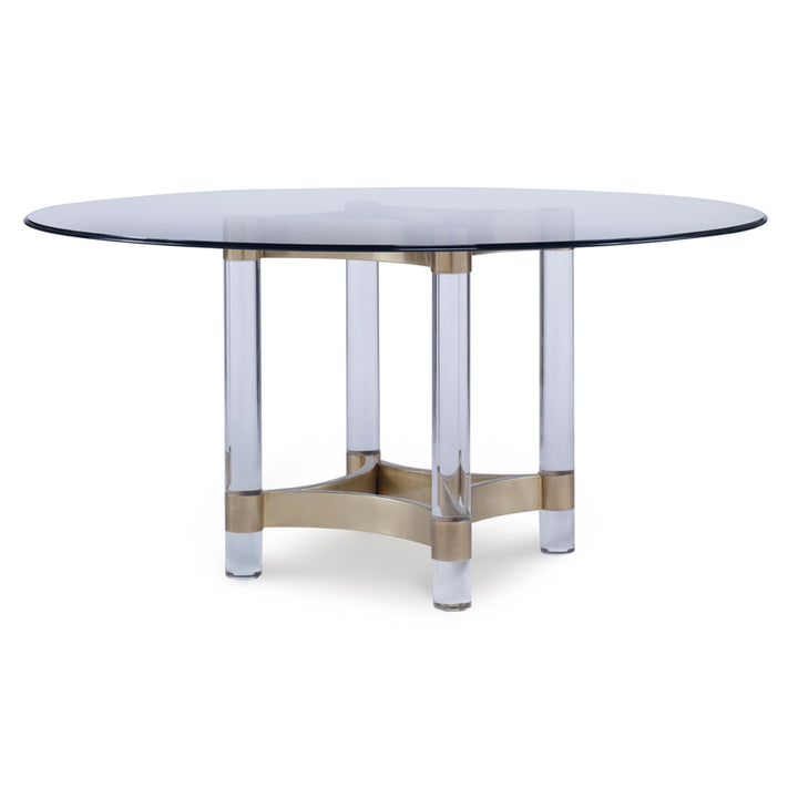 Table Base-Antique Brass (For Glass Top)