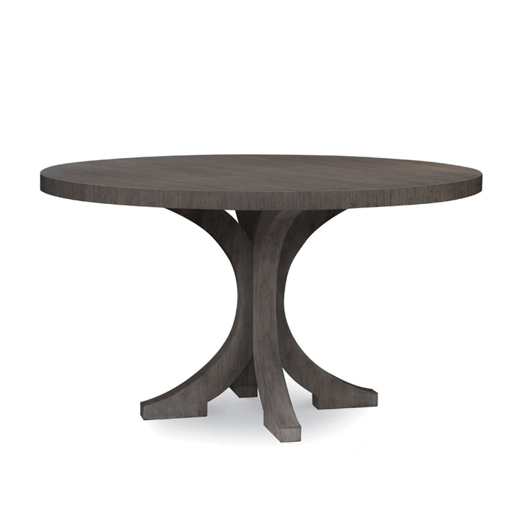 Carlyle Oak Round Dining Table-Mink Grey