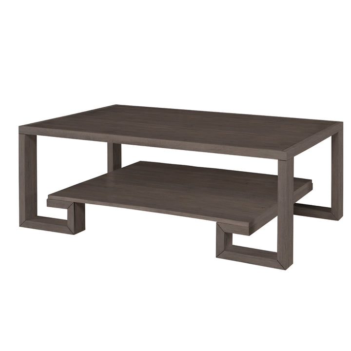 Greek Key Cocktail Table-Mink