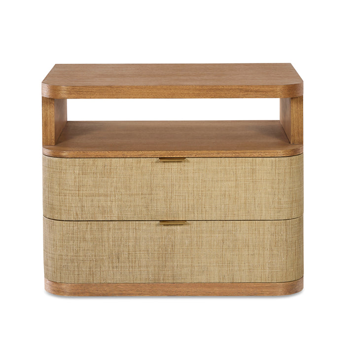 Cruz Two Drawer Large Nightstand