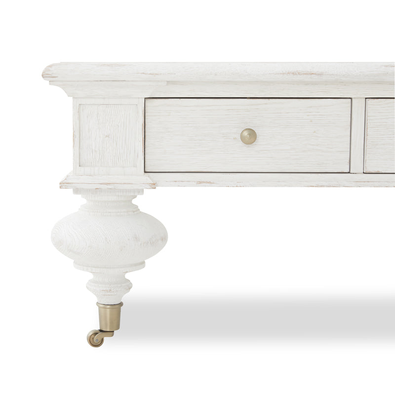 Grand Oak Cocktail Table - White