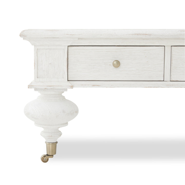 Grand Oak Cocktail Table - White