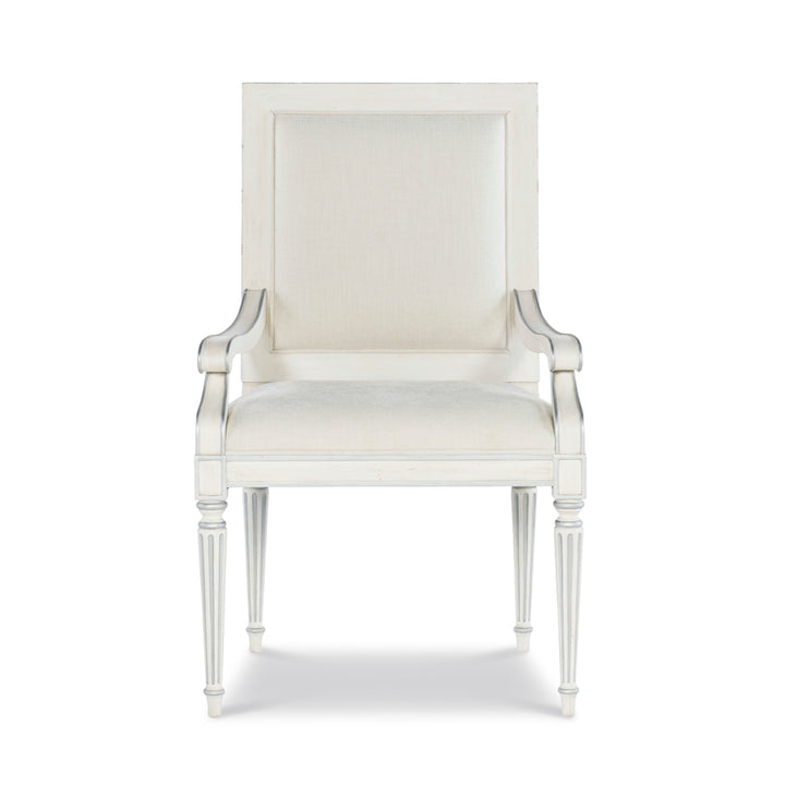 Barrington Arm Chair - White/Silver
