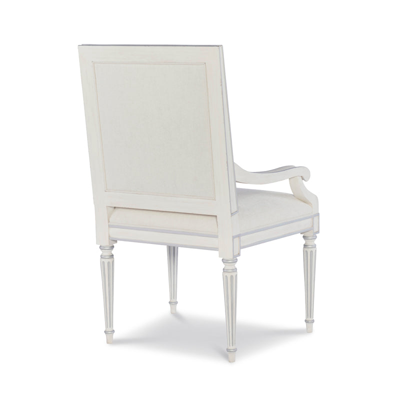 Barrington Arm Chair - White/Silver