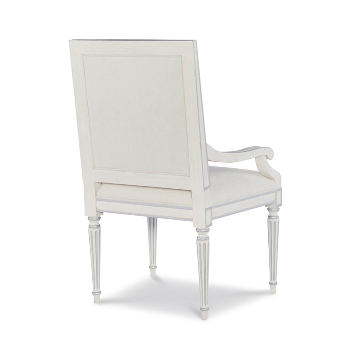 Barrington Arm Chair - White/Silver