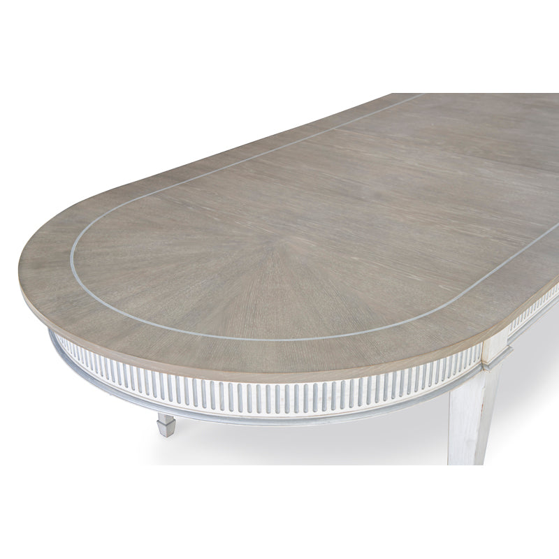 Barrington Dining Table - White/Silver