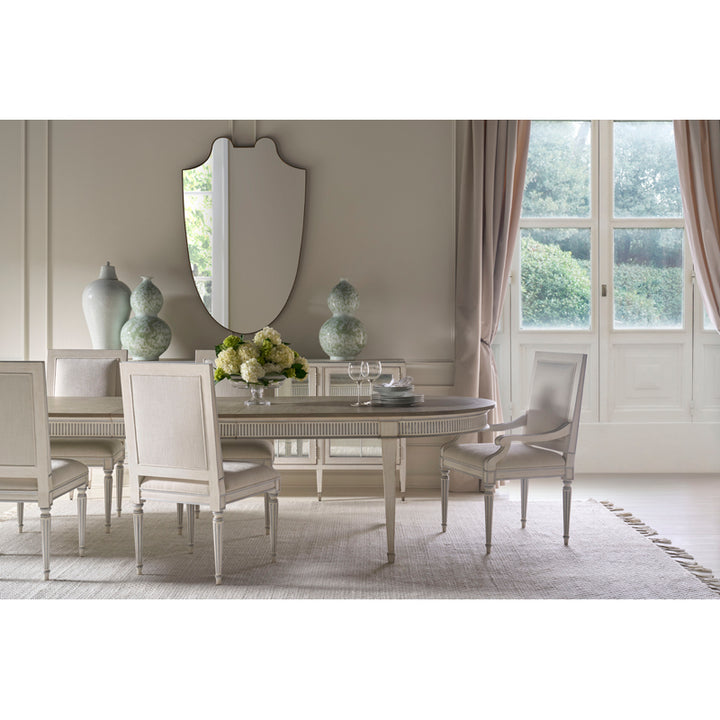 Barrington Dining Table - White/Silver